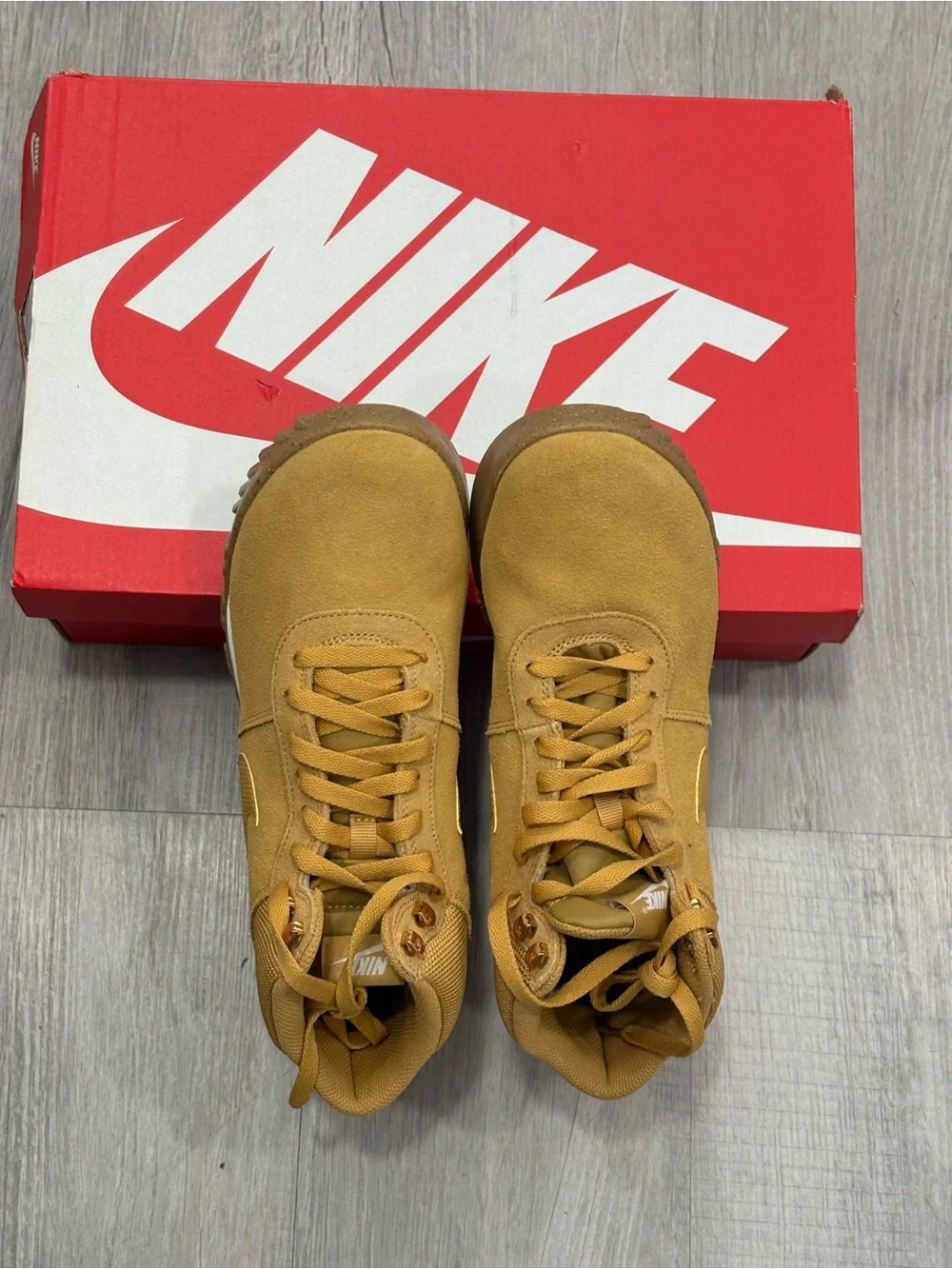 Nike Tan Suede High-Top Sneakers BNWT M size 8.